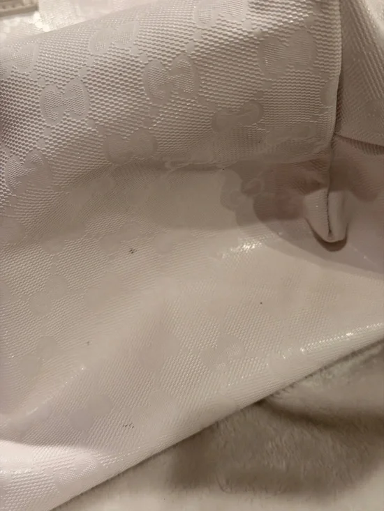 Gucci White GG Canvas Tote + Sylvie Floral Wallet Matching Set - Picture 5 of 5